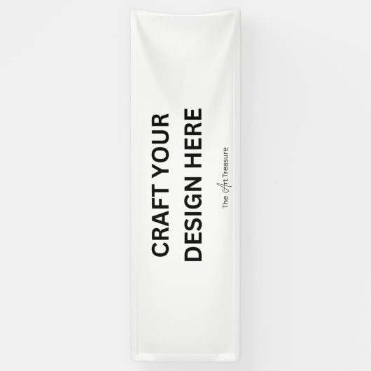 Gepersonaliseerd met uw ontwerp, logo Bericht 2,5' Spandoek (Verticaal)