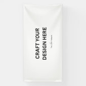 Gepersonaliseerd met uw ontwerp, logo, bericht 4'x spandoek (Verticaal)