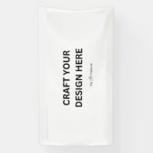 Gepersonaliseerd met uw ontwerp, logo of bericht spandoek (Verticaal)