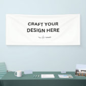 Gepersonaliseerd met uw ontwerp, logo of bericht spandoek (Beurs)