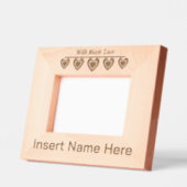 Gepersonaliseerd met veel liefde, Schattigee harte Gegraveerde Lijstjes (Links)