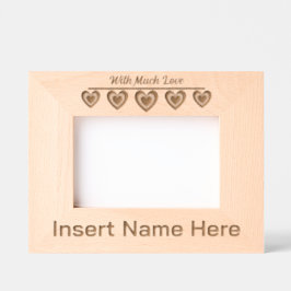 Gepersonaliseerd met veel liefde, Schattigee harte Gegraveerde Lijstjes