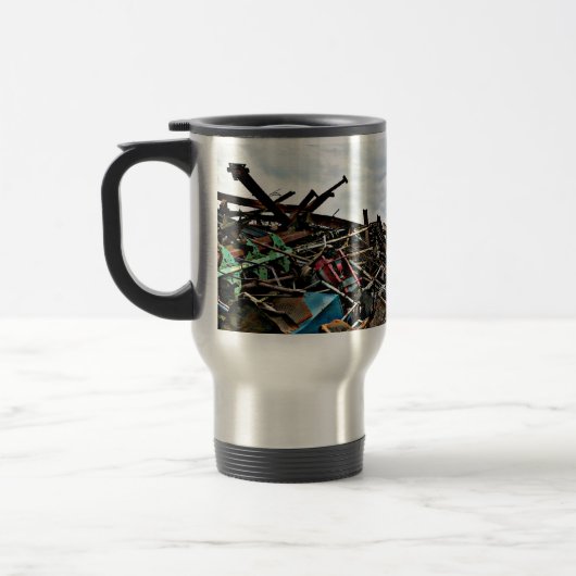 Gepersonaliseerd metaalaluminium Recyclen ondernem Reisbeker (Links)