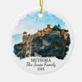 Gepersonaliseerd Meteora Ornament, Griekenland Keramisch Ornament (Voorkant)