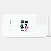 Gepersonaliseerd mevrouw altijd gelijk iPhone 12 h Case-Mate iPhone Case (Achterkant (horizontaal))