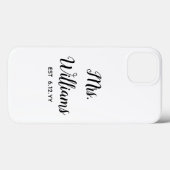 Gepersonaliseerd mevrouw Est Your Date Cadeau for  Case-Mate iPhone Case (Achterkant (horizontaal))