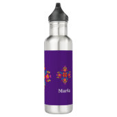 Gepersonaliseerd Mexicaans bloemmotief waterfles (Rechts)