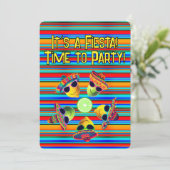Gepersonaliseerd Mexicaans Feest   Kaart (Staand voorkant)