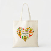 Gepersonaliseerd Mexico / Soanish Thmed Tote Bag (Voorkant)