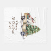 Gepersonaliseerd Mijn 1e Kerstmis Fleece Deken (Voorkant (Horizontaal))