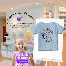 Gepersonaliseerd Mijn 1st 4th of July Baby T-shirt