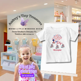 Gepersonaliseerd Mijn 1st 4th of July Baby T-shirt