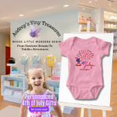 Gepersonaliseerd Mijn 1st 4th van Juli Baby Bodysu Romper