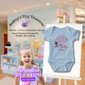 Gepersonaliseerd Mijn 1st 4th van Juli Baby Bodysu Romper