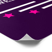 Gepersonaliseerd Mijn Droom Tussen de Twee Roze St Poster (Hoek)