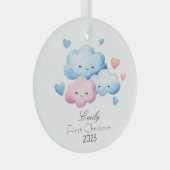 Gepersonaliseerd Mijn Eerste Kerstmis Ornament (Voorkant Rechts)