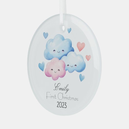 Gepersonaliseerd Mijn Eerste Kerstmis Ornament (Voorkant links)