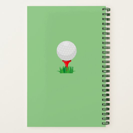 Gepersonaliseerd Mijn Golfspel Notitieboek (Achterkant)