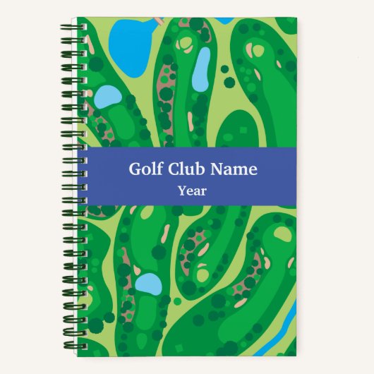 Gepersonaliseerd Mijn Golfspel Notitieboek (Voorkant)