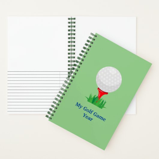 Gepersonaliseerd Mijn Golfspel Notitieboek (Binnen)