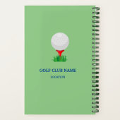 Gepersonaliseerd Mijn Golfspel Notitieboek (Achterkant)