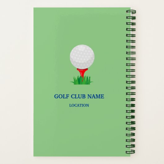 Gepersonaliseerd Mijn Golfspel Notitieboek (Achterkant)