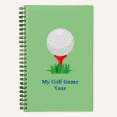 Gepersonaliseerd Mijn Golfspel Notitieboek (Voorkant)