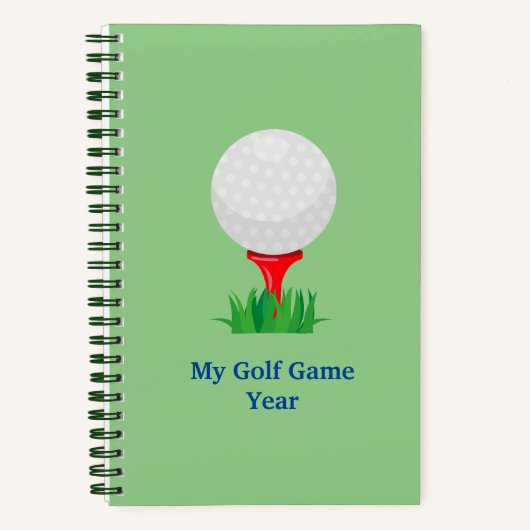 Gepersonaliseerd Mijn Golfspel Notitieboek (Voorkant)