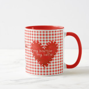 Gepersonaliseerd Mijn Hartjie Mijn Liefie Applique Mok