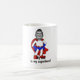 Gepersonaliseerd "Mijn vader is mijn superheld!" M Koffiemok