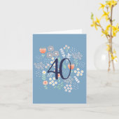 Gepersonaliseerd Milestone Birthday Wenskaart Kaart (Gele Bloem)