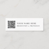 Gepersonaliseerd mini-Visitekaartje met formeel on Mini Visitekaartje (Voorkant)