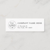 Gepersonaliseerd mini-Visitekaartje met formeel on Mini Visitekaartje (Achterkant)