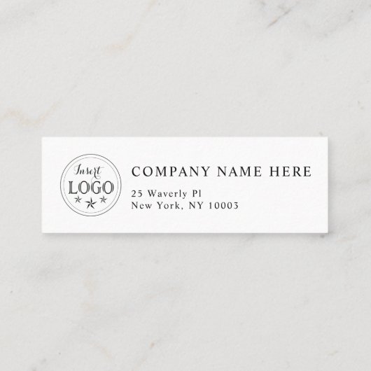 Gepersonaliseerd mini-Visitekaartje met formeel on Mini Visitekaartje (Achterkant)