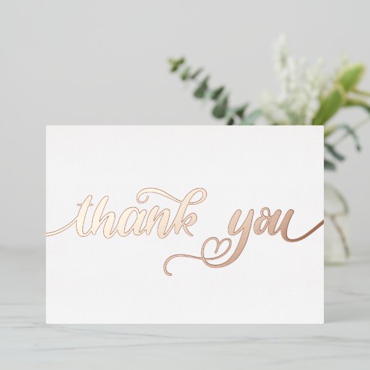 Gepersonaliseerd Minimaal modern Manuscript Wit Da Folie Feestdagenkaart (Staand Voorkant)