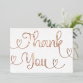 Gepersonaliseerd Minimaal modern Manuscript Wit Da Folie Feestdagenkaart (Staand Voorkant)