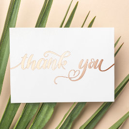 Gepersonaliseerd Minimaal modern Manuscript Wit Da Folie Feestdagenkaart