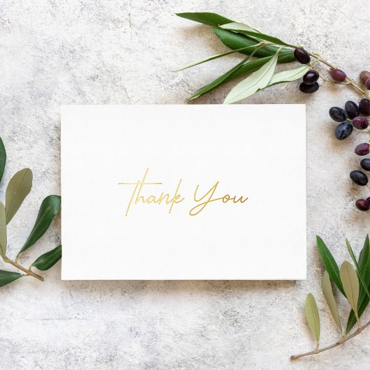 Gepersonaliseerd Minimaal modern Manuscript Wit Da Folie Feestdagenkaart