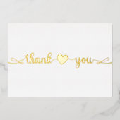 Gepersonaliseerd Minimaal modern Manuscript Wit Da Folie Feestdagenkaart (Voorkant)