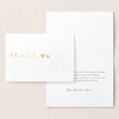 Gepersonaliseerd Minimaal modern Manuscript Wit Da Folie Kaarten (Display)