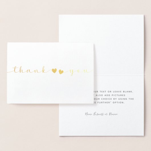 Gepersonaliseerd Minimaal modern Manuscript Wit Da Folie Kaarten (Display)