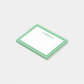 Gepersonaliseerd minimalistisch geluid van monogra post-it® notes (Schuin)