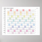 Gepersonaliseerd minimalistisch jaarplanner Poster (Voorkant)