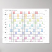 Gepersonaliseerd minimalistisch jaarplanner Poster (Voorkant)