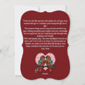 Gepersonaliseerd Minimalistisch Romantisch Vogels  Feestdagenkaart (Achterkant)