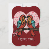 Gepersonaliseerd Minimalistisch Romantisch Vogels  Feestdagenkaart (Voorkant)