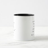 Gepersonaliseerd minimalistisch sterrenbeeld Maagd Mok (Midden)