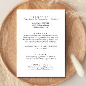 Gepersonaliseerd minimalistisch wit alles in één b kaart