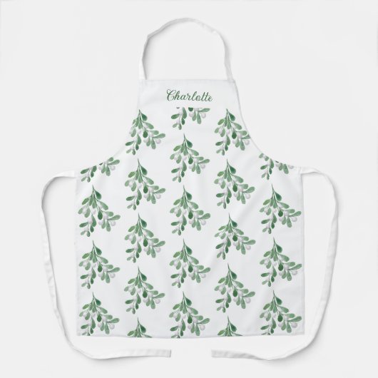 Gepersonaliseerd Mistletoe Patroon Schort (Voorkant)