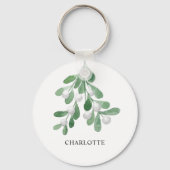 Gepersonaliseerd Mistletoe Sleutelhanger (Voorkant)